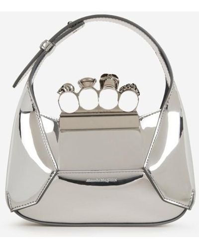 Alexander McQueen Hobo Mini Hand Bag - Metallic