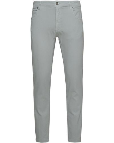 Eleventy Grey Cotton Trousers