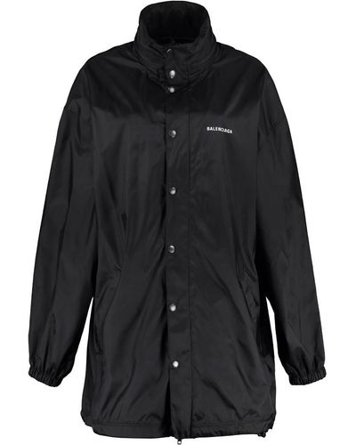 Balenciaga Techno Fabric Jacket - Black