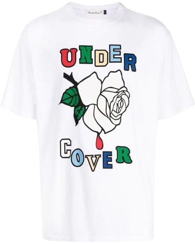 Undercover Rose Cotton T-shirt - White