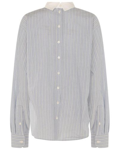 Acne Studios Shirts Blue - Gray