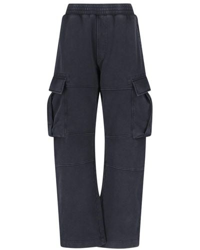 Givenchy Cotton Cargo Trousers - Blue