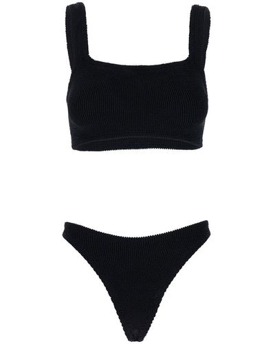 Hunza G 'Xandra' Bikini With Fixed Straps - Black