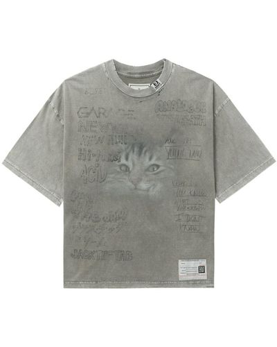 Maison Mihara Yasuhiro Bleached T-Shirt - Gray