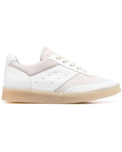 MM6 by Maison Martin Margiela Leather Trainers - White