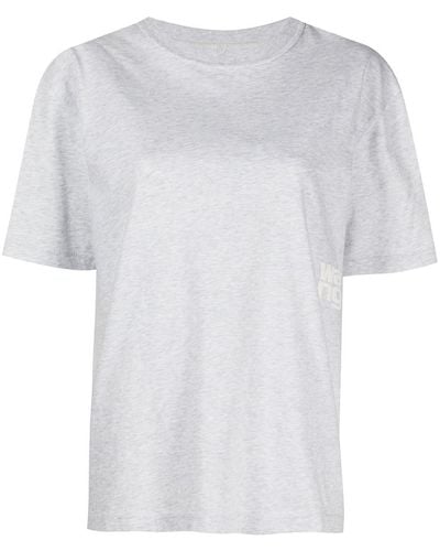 Alexander Wang Logo-print Cotton T-shirt - White
