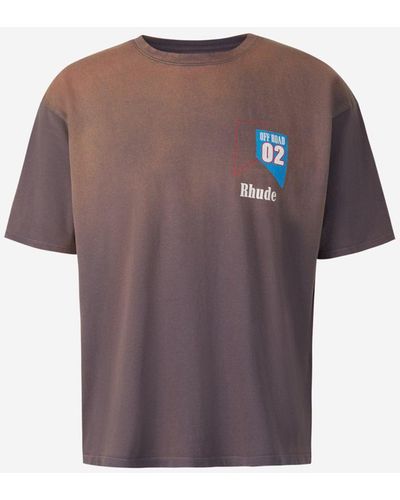 Rhude Off-road Cotton T-shirt - Grey