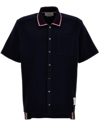 Thom Browne Cotton Knit Shirt - Black