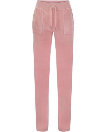 Juicy Couture Pants With Velour Pockets - Pink