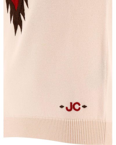 Jacob Cohen Embroidered Turtleneck Sweater - Natural