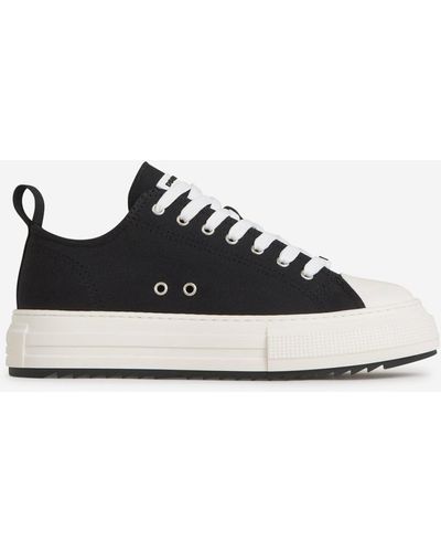 DSquared² Oversized Canvas Trainers - Black