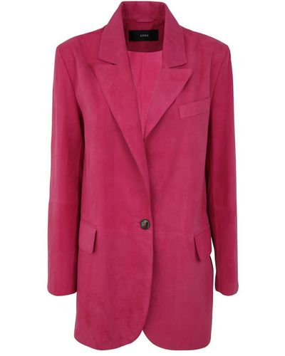 Arma Nayano Goat Suede Blazer Clothing - Pink