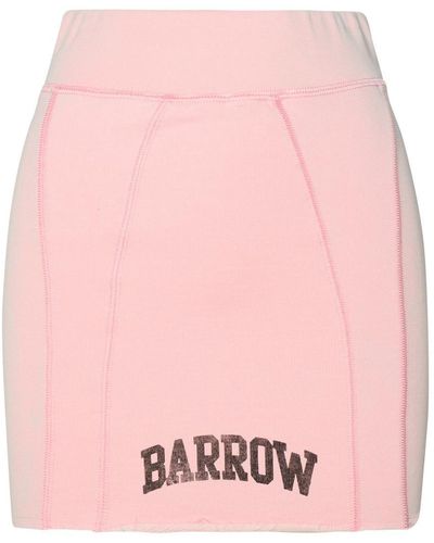 Barrow Pink Cotton Miniskirt