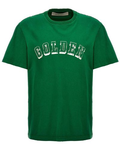 Golden Goose Logo Print T-shirt - Green