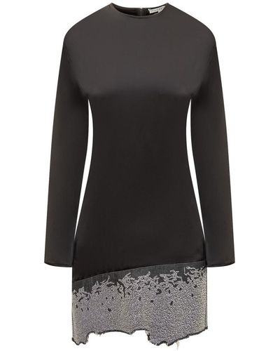 JW Anderson Dress With Glitter - Black