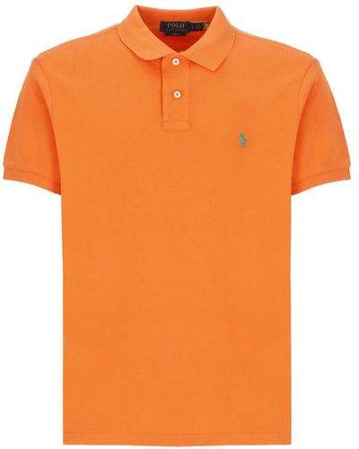Polo Ralph Lauren Polo Shirt With Pony - Orange