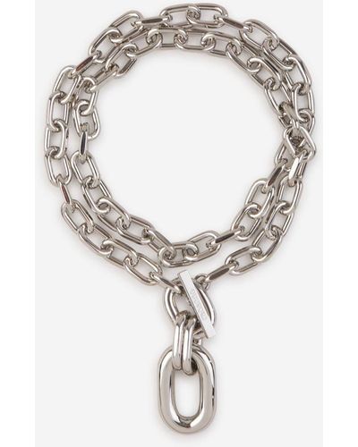Rabanne Xl Double Link Chain Necklace - Multicolor