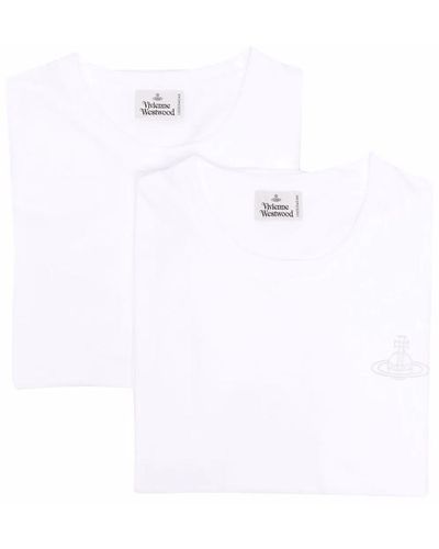 Vivienne Westwood Pack-of-two Orb Logo-print T-shirt - White