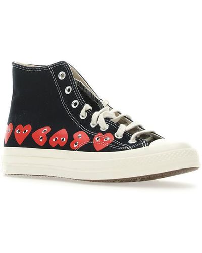 COMME DES GARÇONS PLAY X Converse Multi Heart High-Top Trainers - White