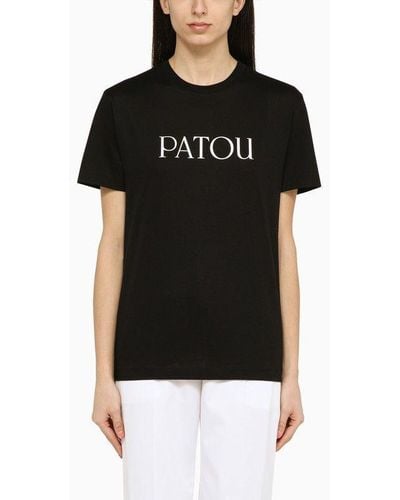 Patou T-Shirt With Logo - Black