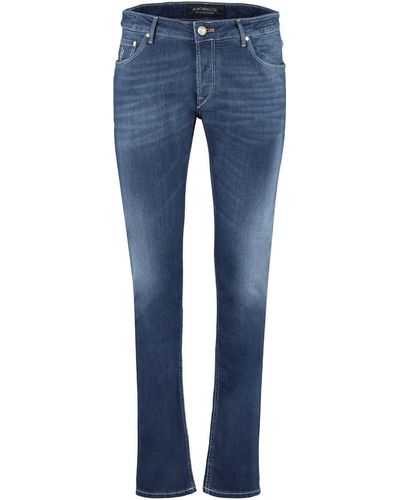 handpicked 5-pocket Straight-leg Jeans - Blue