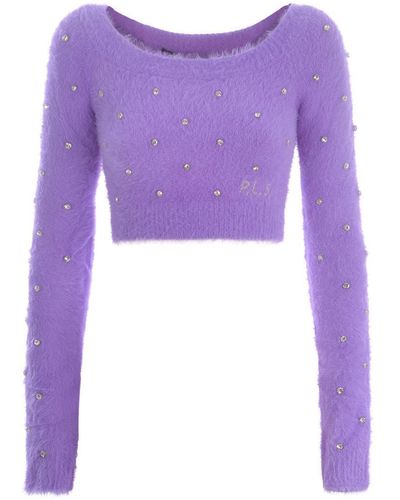 Philosophy Di Lorenzo Serafini Crop Jumper Philosophy - Purple