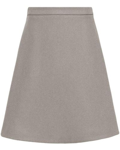 Ami Paris Ami Paris Knitted Midi Skirt - Grey