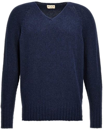 Ma'ry'ya V-Neck Sweater - Blue
