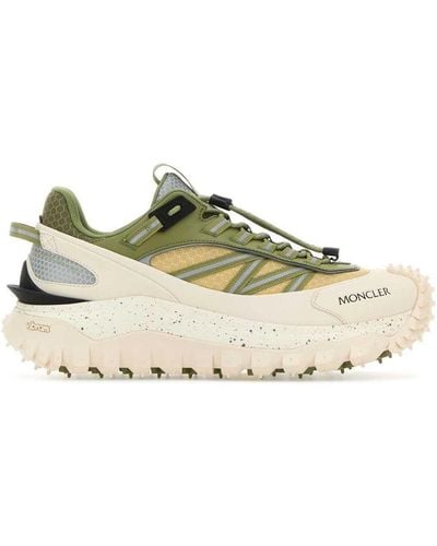 Moncler Leather Blend Sneakers - Green