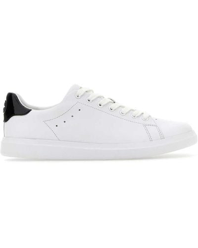 Tory Burch Branded Heel-counter Low-top Trainers - White