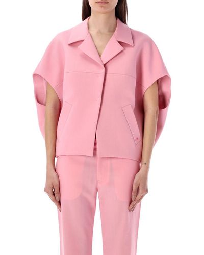 Marni Sleeveless Cady Jacket - Pink