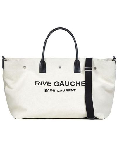 Saint Laurent Rive Gauche Handbag - Natural