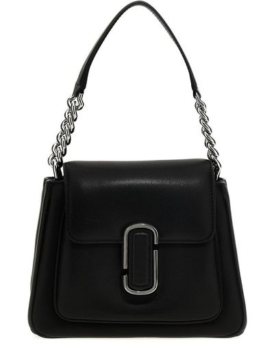 Marc Jacobs 'The J Marc Chain Mini Satchel' Handbag - Black