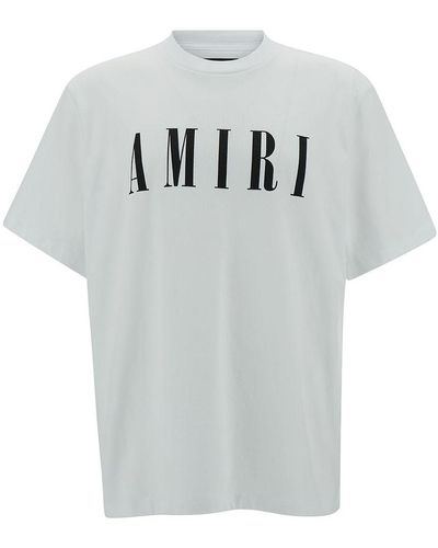 Amiri T-Shirt With Contrasting Logo Print - Gray