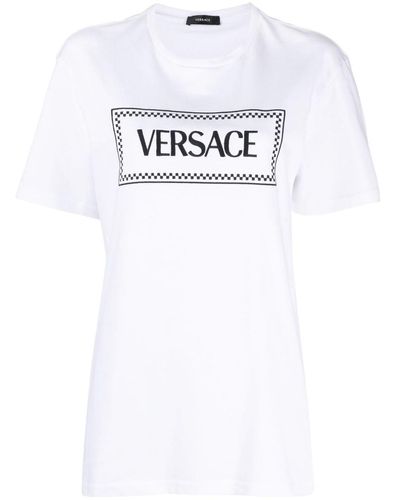 Versace T-Shirt With Embroidery - White