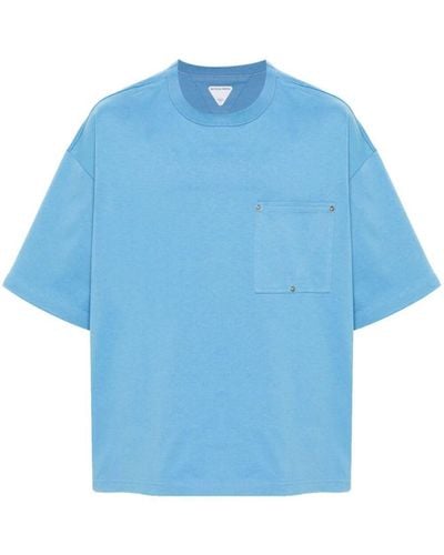 Bottega Veneta Cotton Jersey T-Shirt - Blue