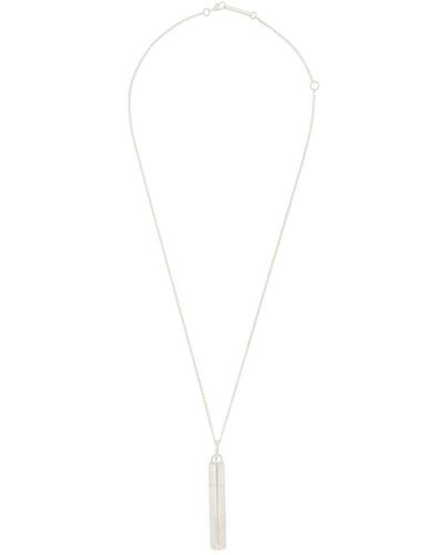 Ambush Necklace With Pendant - White