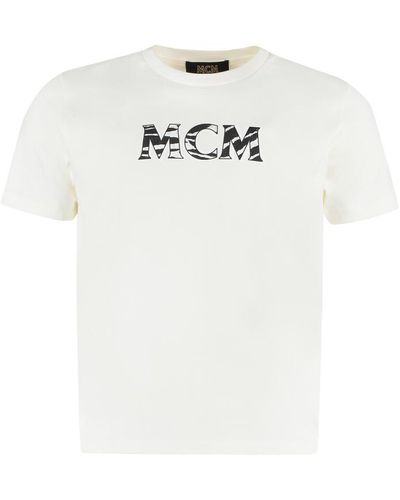MCM Logo Cotton T-shirt - White