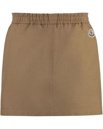 Moncler Skirt With Cargo Pockets - Brown