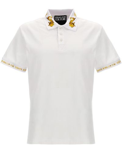 Versace Jeans Couture Logo Print Shirt Polo - White
