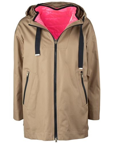Herno Detachable Quilted Inner Hood Jacket - Brown