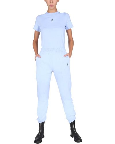 Helmut Lang JOGGING Trousers With Logo - Blue