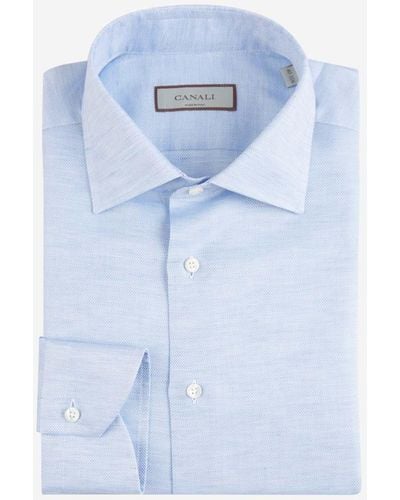 Canali Textured Shirt - Blue