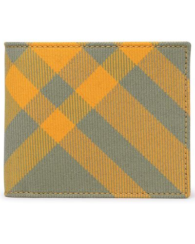 Burberry Wool Blend Wallet - Yellow