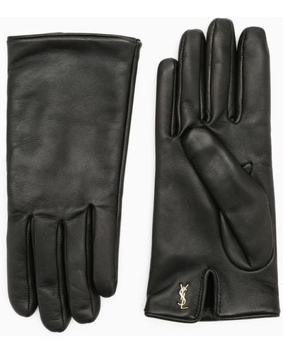 Saint Laurent Nappa Gloves - Green