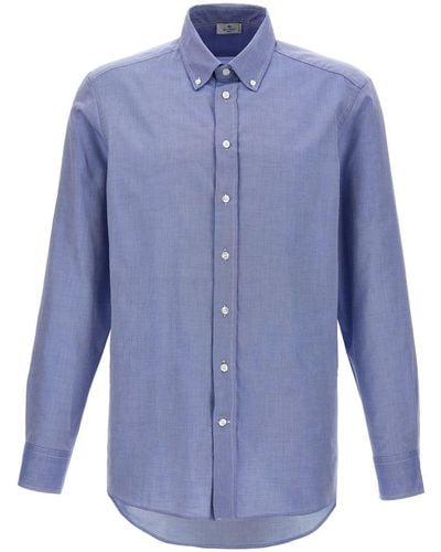 Etro Cotton Shirt Shirt, Blouse - Blue