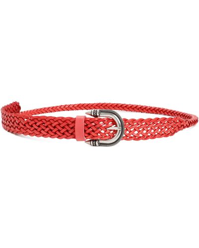 Etro Leather Belt - Red