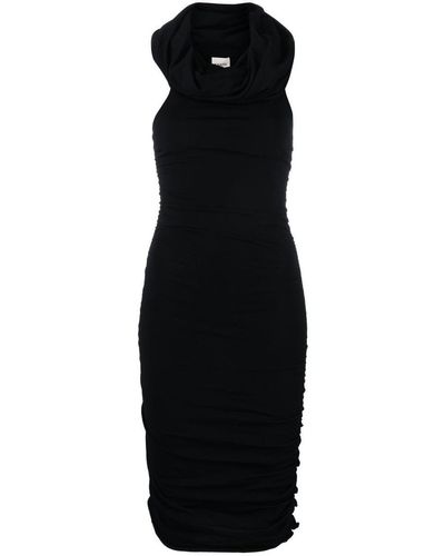 Khaite Aerica Mini Dress - Black