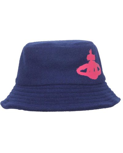 Vivienne Westwood Wool Bucket Hat - Blue