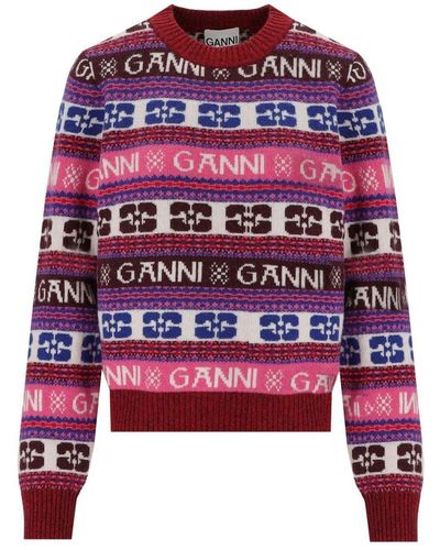 Ganni Jumpers - Red